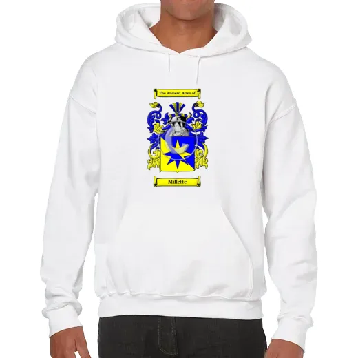 Millette Unisex Coat of Arms Hooded Sweatshirt