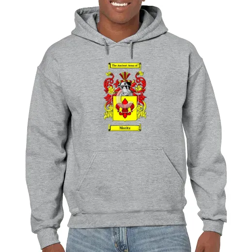 Moritz Grey Unisex Coat of Arms Hooded Sweatshirt