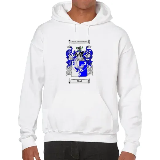Neal Unisex Coat of Arms Hooded Sweatshirt