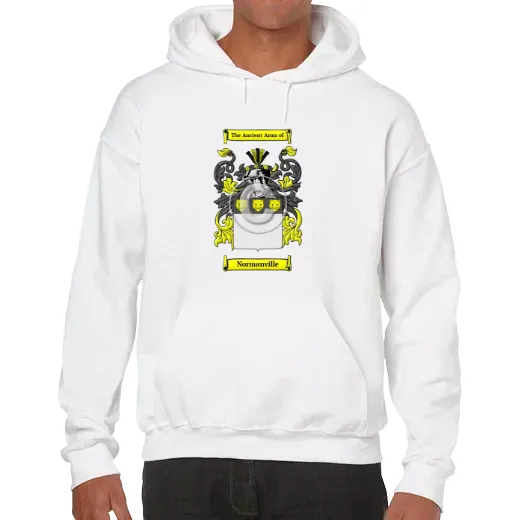Normanville Unisex Coat of Arms Hooded Sweatshirt