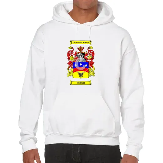 Pellegri Unisex Coat of Arms Hooded Sweatshirt
