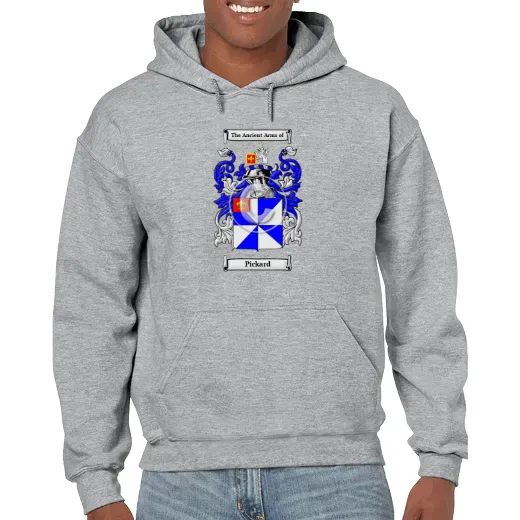 Pickard Grey Unisex Coat of Arms Hooded Sweatshirt