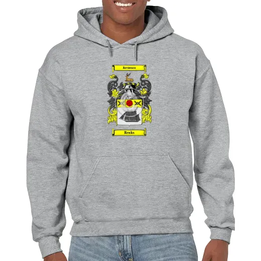 Reaks Grey Unisex Coat of Arms Hooded Sweatshirt