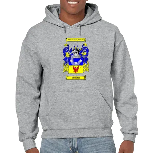 Shenkin Grey Unisex Coat of Arms Hooded Sweatshirt