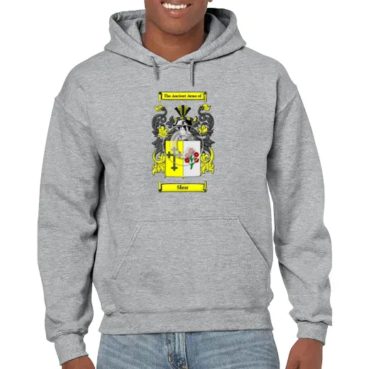 Shur Grey Unisex Coat of Arms Hooded Sweatshirt