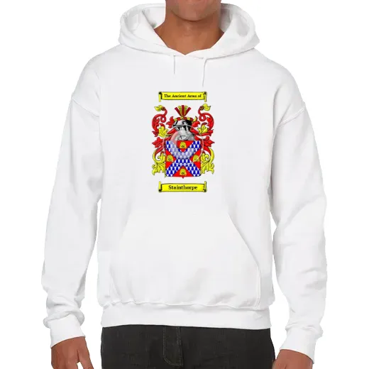 Stainthorpe Unisex Coat of Arms Hooded Sweatshirt