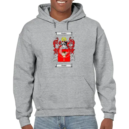 Swart Grey Unisex Coat of Arms Hooded Sweatshirt