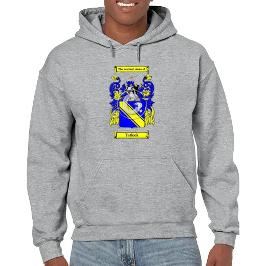 Tatlock Grey Unisex Coat of Arms Hooded Sweatshirt