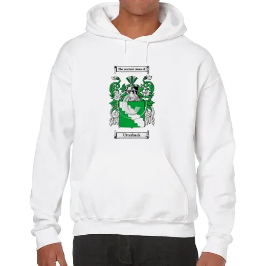 Utterback Unisex Coat of Arms Hooded Sweatshirt