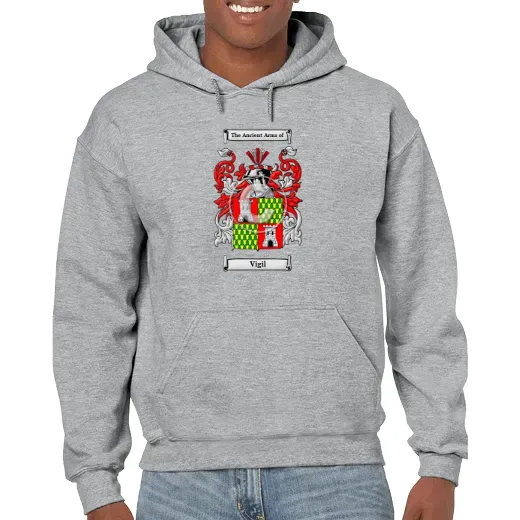 Vigil Grey Unisex Coat of Arms Hooded Sweatshirt