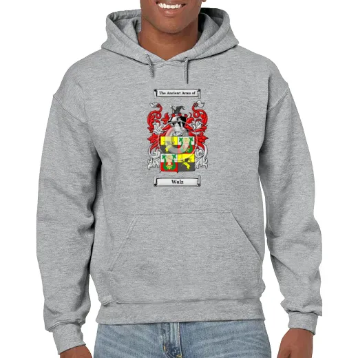 Walz Grey Unisex Coat of Arms Hooded Sweatshirt