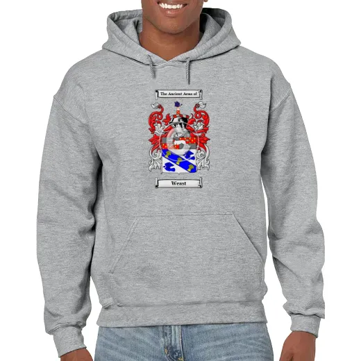 Weast Grey Unisex Coat of Arms Hooded Sweatshirt
