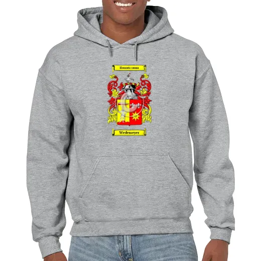 Wedemeyer Grey Unisex Coat of Arms Hooded Sweatshirt