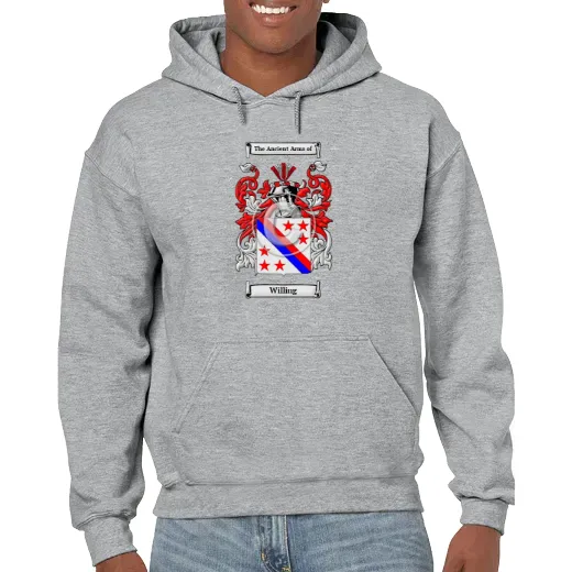 Willing Grey Unisex Coat of Arms Hooded Sweatshirt