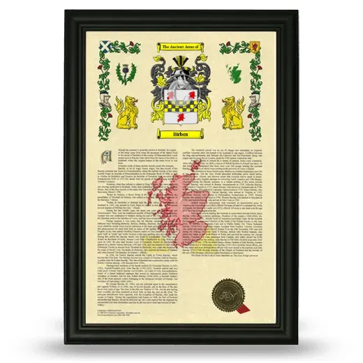Birbox Armorial History Framed - Black
