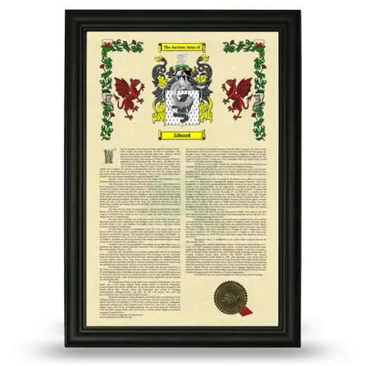 Eduard Armorial History Framed - Black
