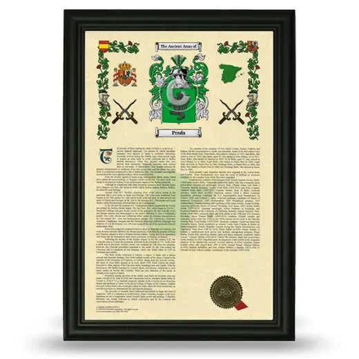 Prada Armorial History Framed - Black