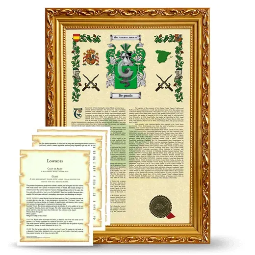 De prada Framed Armorial History and Symbolism - Gold