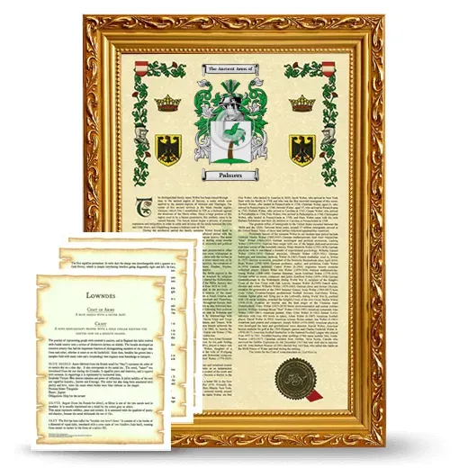 Palmers Framed Armorial History and Symbolism - Gold