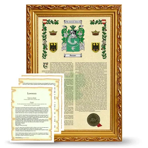 Panzer Framed Armorial History and Symbolism - Gold