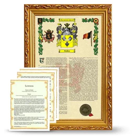 Stalins Framed Armorial History and Symbolism - Gold