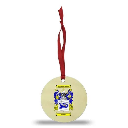 Carde Wooden Ornament