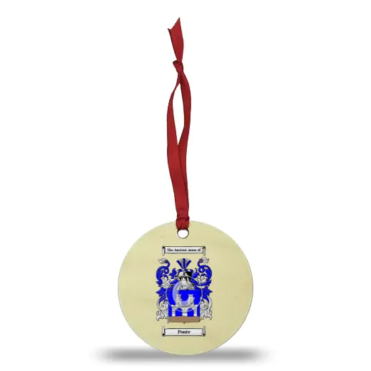 Ponte Wooden Ornament