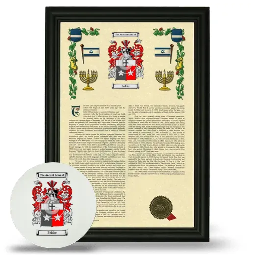 Felder Framed Armorial History and Mouse Pad - Black