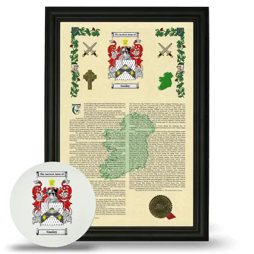Gooley Framed Armorial History and Mouse Pad - Black
