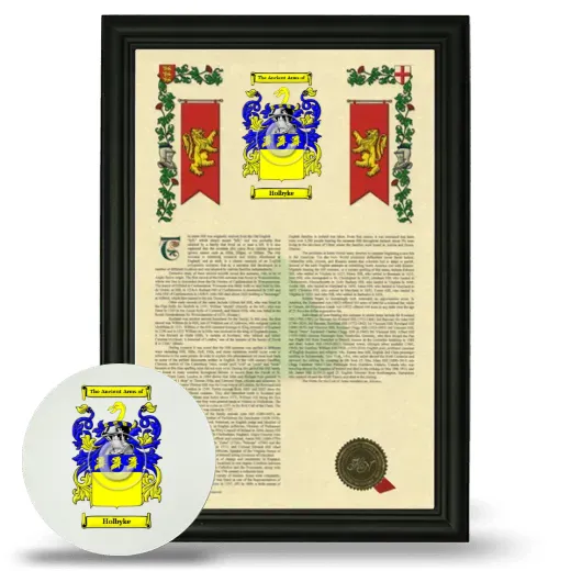 Holbyke Framed Armorial History and Mouse Pad - Black