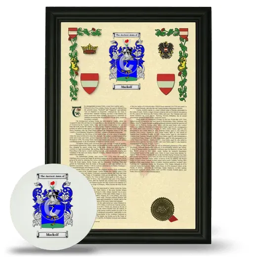 Markolf Framed Armorial History and Mouse Pad - Black