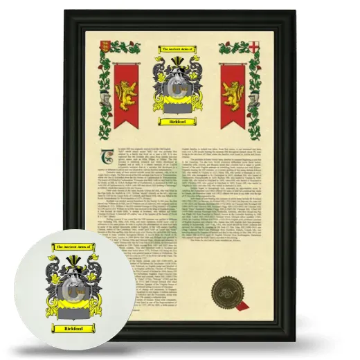 Rickford Framed Armorial History and Mouse Pad - Black