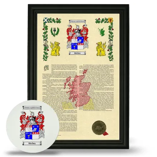 Ritchey Framed Armorial History and Mouse Pad - Black