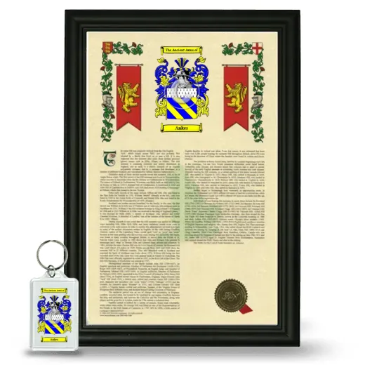 Ankes Framed Armorial History and Keychain - Black