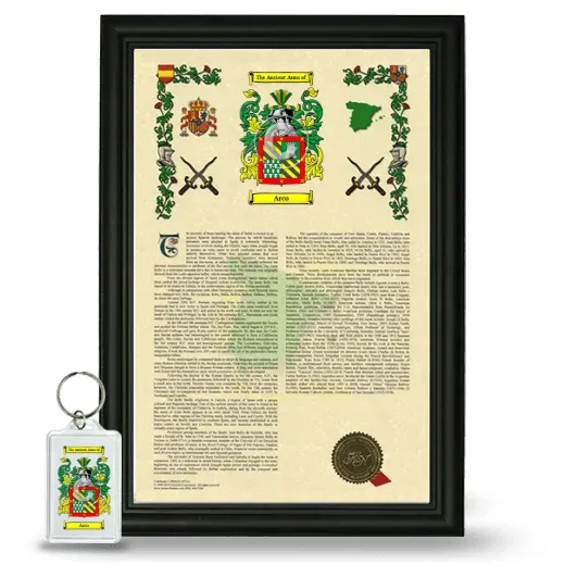 Arco Framed Armorial History and Keychain - Black
