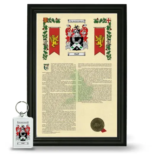 Chuff Framed Armorial History and Keychain - Black