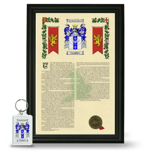 Crannifarte Framed Armorial History and Keychain - Black