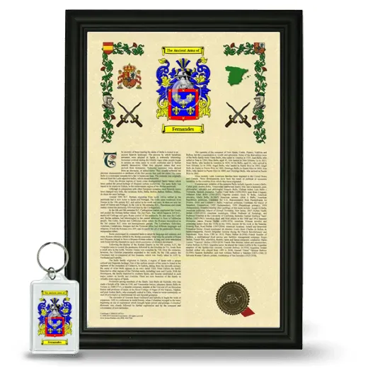 Fernandes Framed Armorial History and Keychain - Black