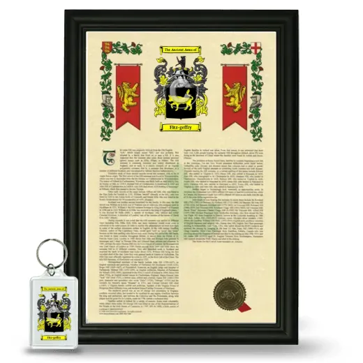 Fitz-geffry Framed Armorial History and Keychain - Black