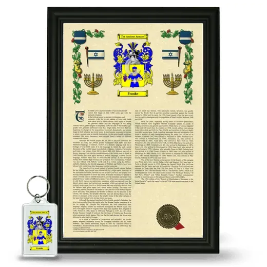 Franke Framed Armorial History and Keychain - Black