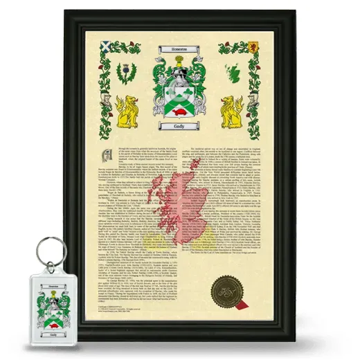 Gady Framed Armorial History and Keychain - Black