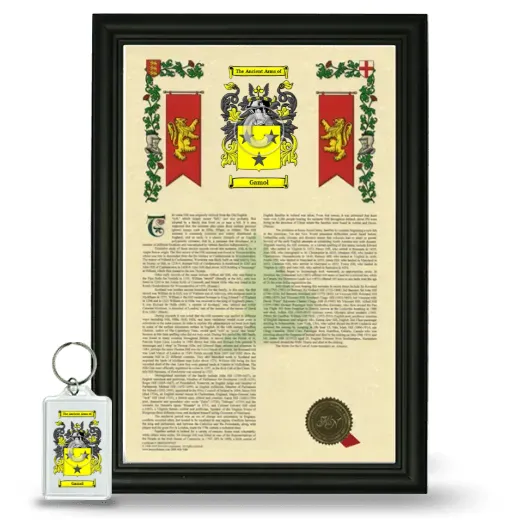 Gamol Framed Armorial History and Keychain - Black