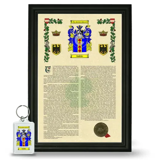 Godeke Framed Armorial History and Keychain - Black