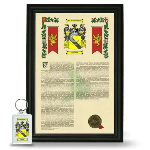 Gottem Framed Armorial History and Keychain - Black