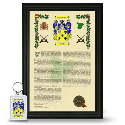 Gumiz Framed Armorial History and Keychain - Black