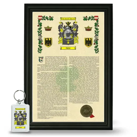 Gutor Framed Armorial History and Keychain - Black