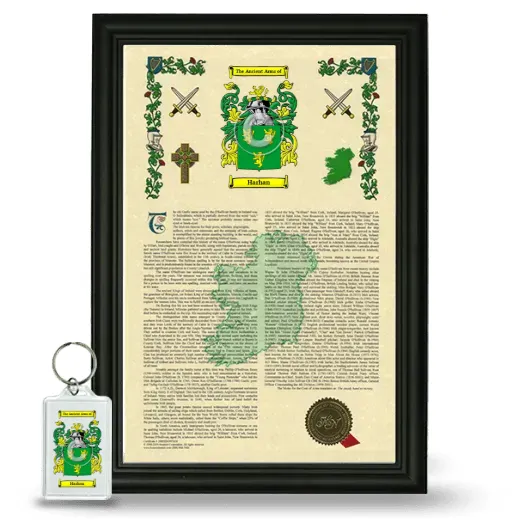 Harhan Framed Armorial History and Keychain - Black