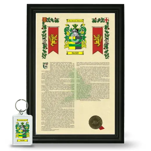 Hartkill Framed Armorial History and Keychain - Black