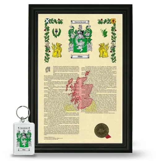 Hims Framed Armorial History and Keychain - Black