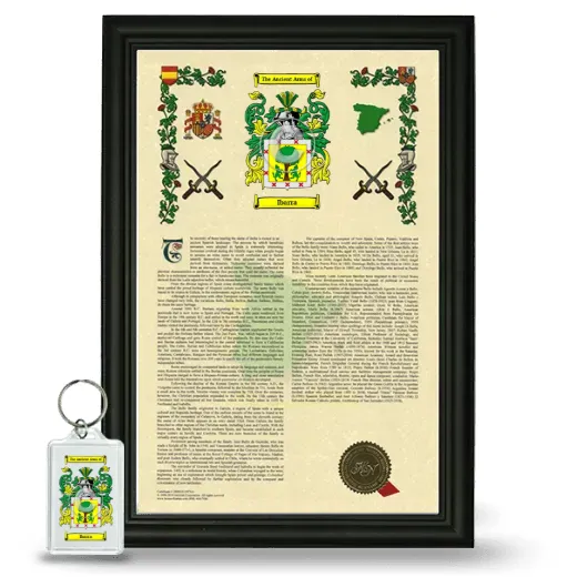 Ibarra Framed Armorial History and Keychain - Black